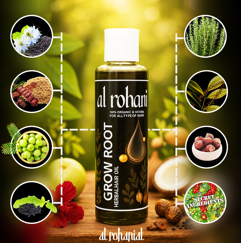 Al Rohaniat Herbal Hair Oil ( 100% Organic & Natural )